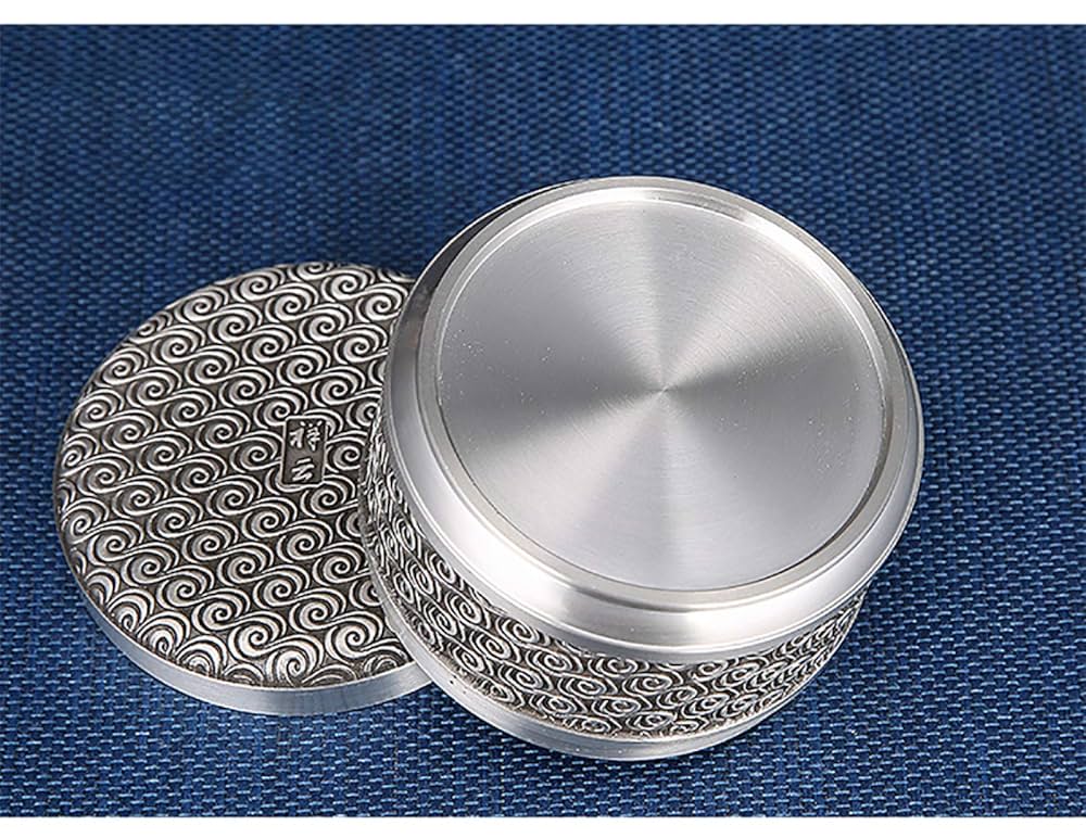 d*9様 中国 錫 茶缶 2点セット Amazon｜錫茶筒茶筒おしゃれ茶缶ダブル錫蓋密封｜茶筒